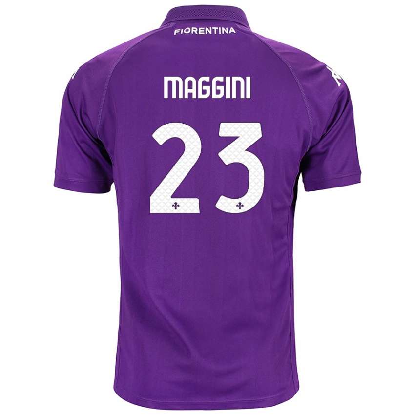 Heren Filippo Maggini #23 Paars Thuisshirt Thuistenue 2024/25 T-Shirt België