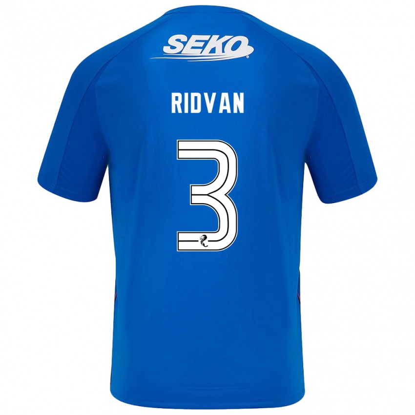 Heren Rıdvan Yılmaz #3 Donkerblauw Thuisshirt Thuistenue 2024/25 T-Shirt België