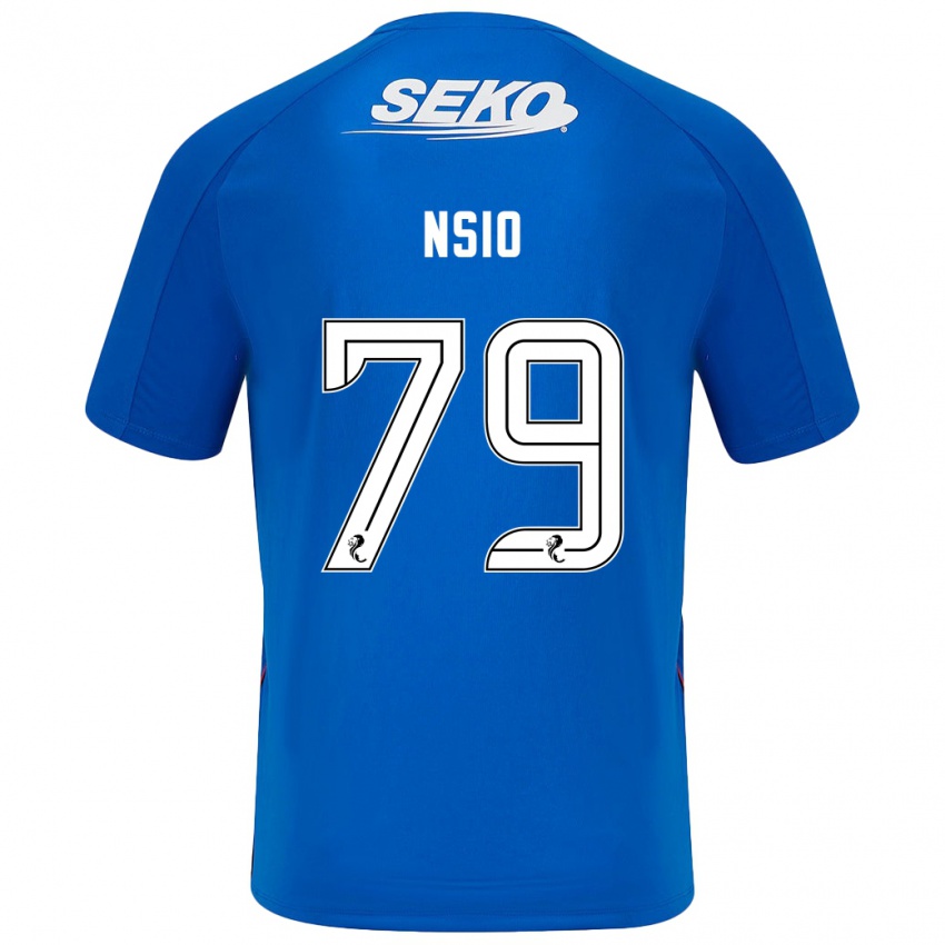 Homme Maillot Paul Nsio #79 Bleu Foncé Tenues Domicile 2024/25 T-Shirt Belgique