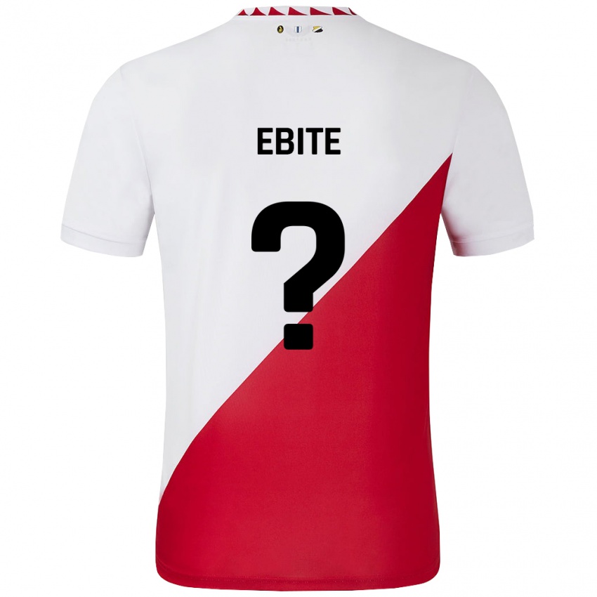 Heren Shedrach Ebite #0 Wit Rood Thuisshirt Thuistenue 2024/25 T-Shirt België