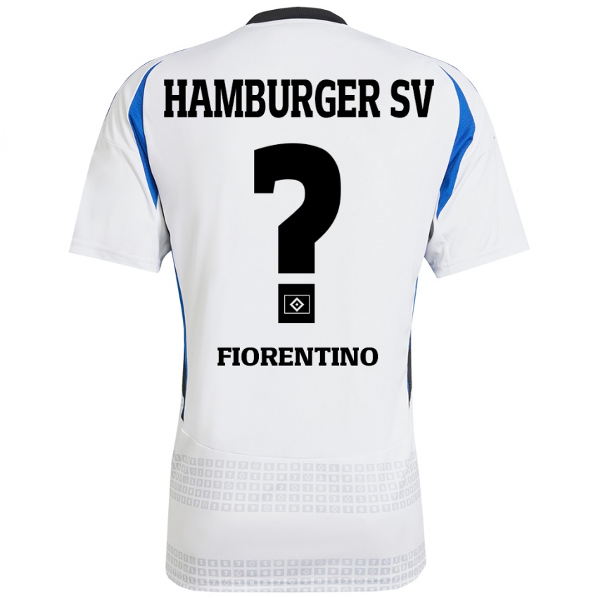 Heren Gianluca Fiorentino #0 Wit Blauw Thuisshirt Thuistenue 2024/25 T-Shirt België