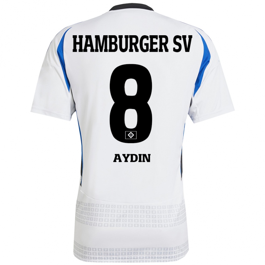 Heren Songül Aydin #8 Wit Blauw Thuisshirt Thuistenue 2024/25 T-Shirt België