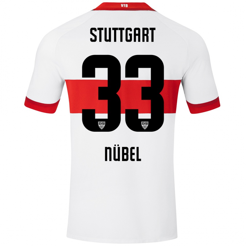 Heren Alexander Nübel #33 Wit Rood Thuisshirt Thuistenue 2024/25 T-Shirt België