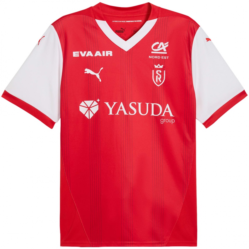 Heren Meyong Menene #13 Rood Wit Thuisshirt Thuistenue 2024/25 T-Shirt België