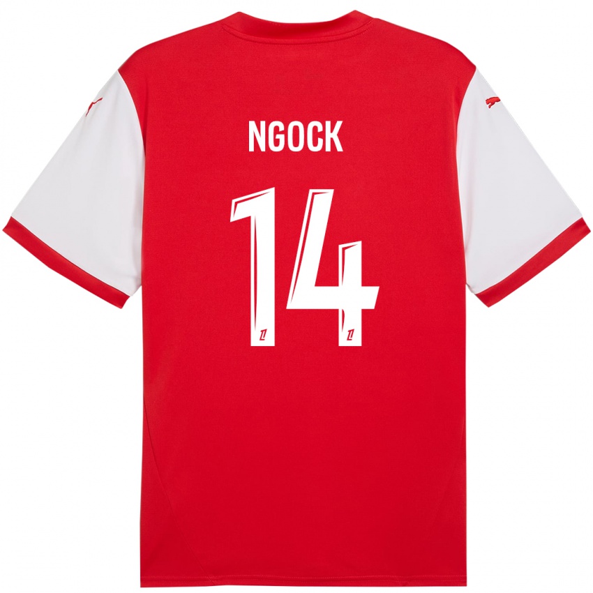 Heren Monique Ngock #14 Rood Wit Thuisshirt Thuistenue 2024/25 T-Shirt België