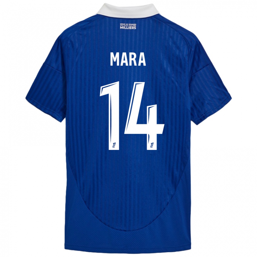 Heren Sékou Mara #14 Blauw Wit Thuisshirt Thuistenue 2024/25 T-Shirt België