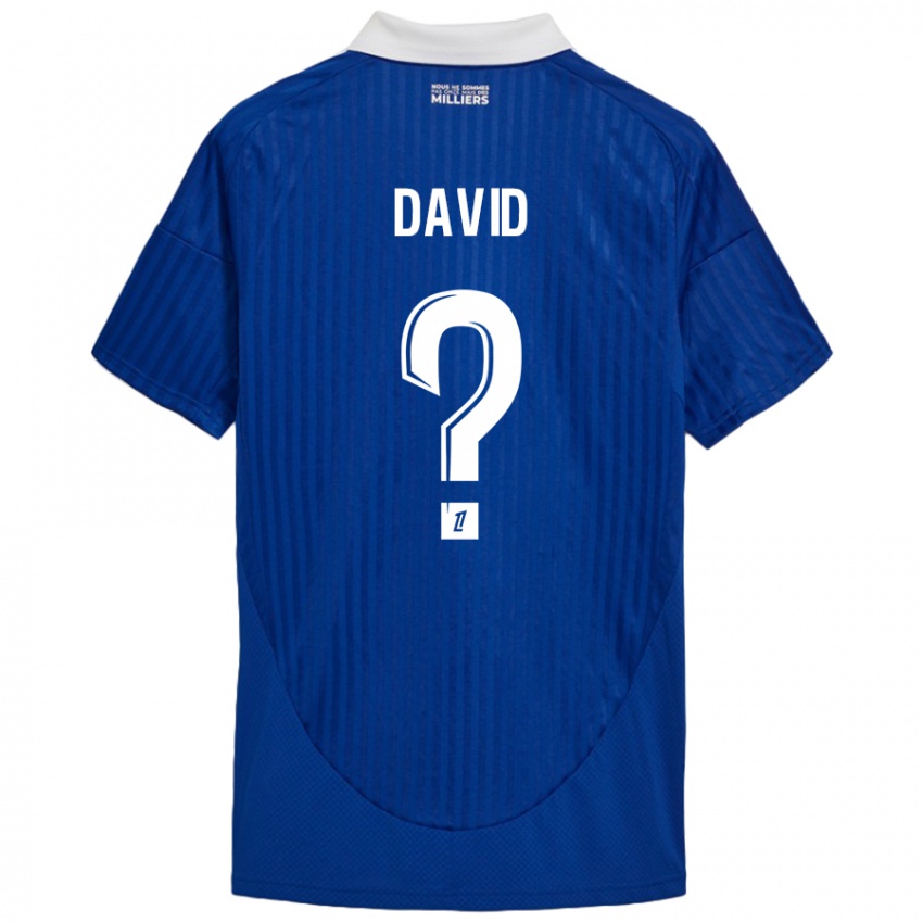 Heren David #0 Blauw Wit Thuisshirt Thuistenue 2024/25 T-Shirt België