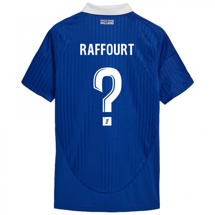 Heren Timéo Raffourt #0 Blauw Wit Thuisshirt Thuistenue 2024/25 T-Shirt België