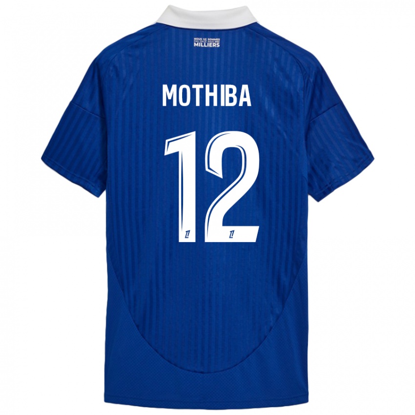 Heren Lebo Mothiba #12 Blauw Wit Thuisshirt Thuistenue 2024/25 T-Shirt België