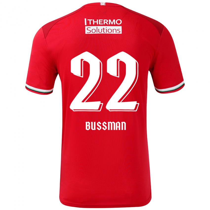 Heren Fiene Bussman #22 Rood Wit Thuisshirt Thuistenue 2024/25 T-Shirt België