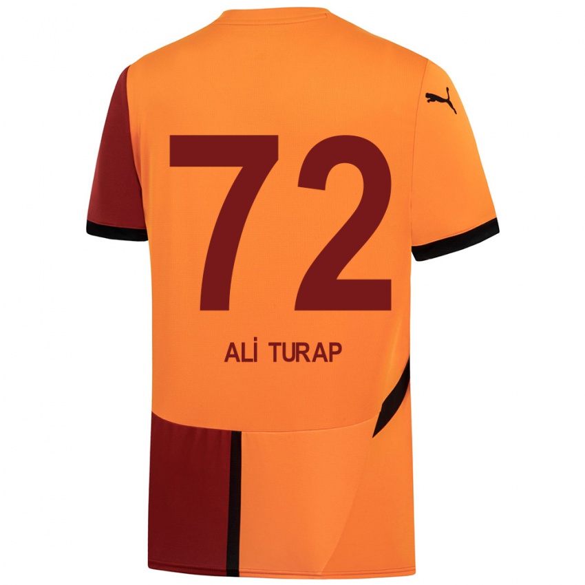 Heren Ali Turap Bülbül #72 Geel Rood Thuisshirt Thuistenue 2024/25 T-Shirt België