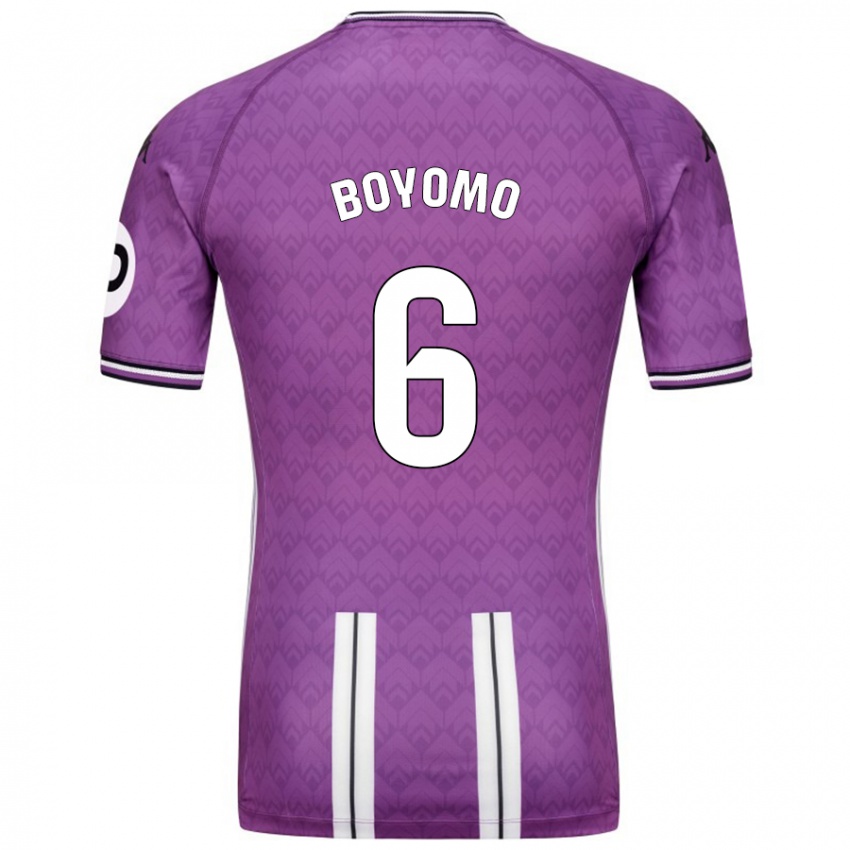 Heren Enzo Boyomo #6 Paars Wit Thuisshirt Thuistenue 2024/25 T-Shirt België