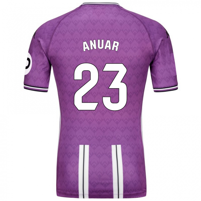 Heren Anuar #23 Paars Wit Thuisshirt Thuistenue 2024/25 T-Shirt België