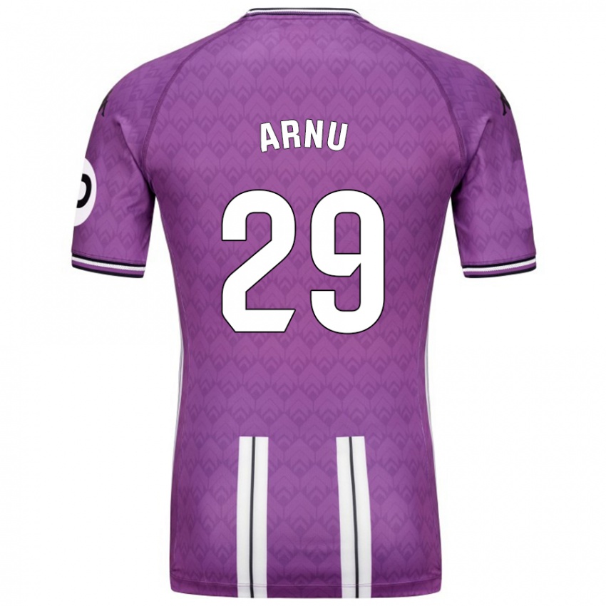 Homme Maillot Adrián Arnu #29 Violet Blanc Tenues Domicile 2024/25 T-Shirt Belgique