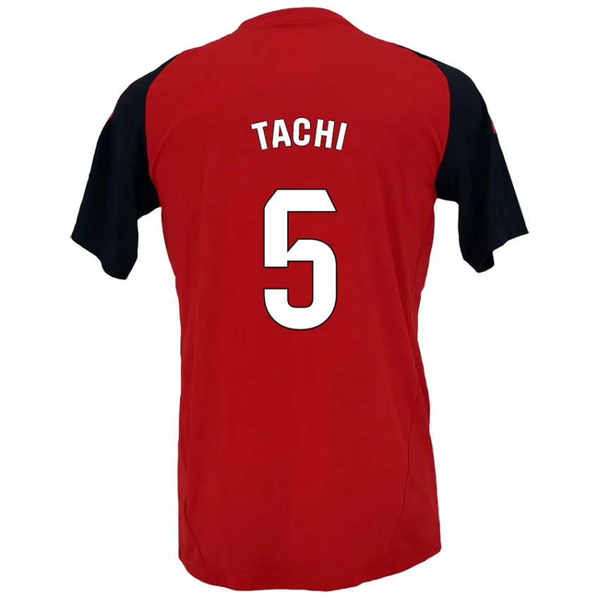 Homme Maillot Tachi #5 Rouge Noir Tenues Domicile 2024/25 T-Shirt Belgique