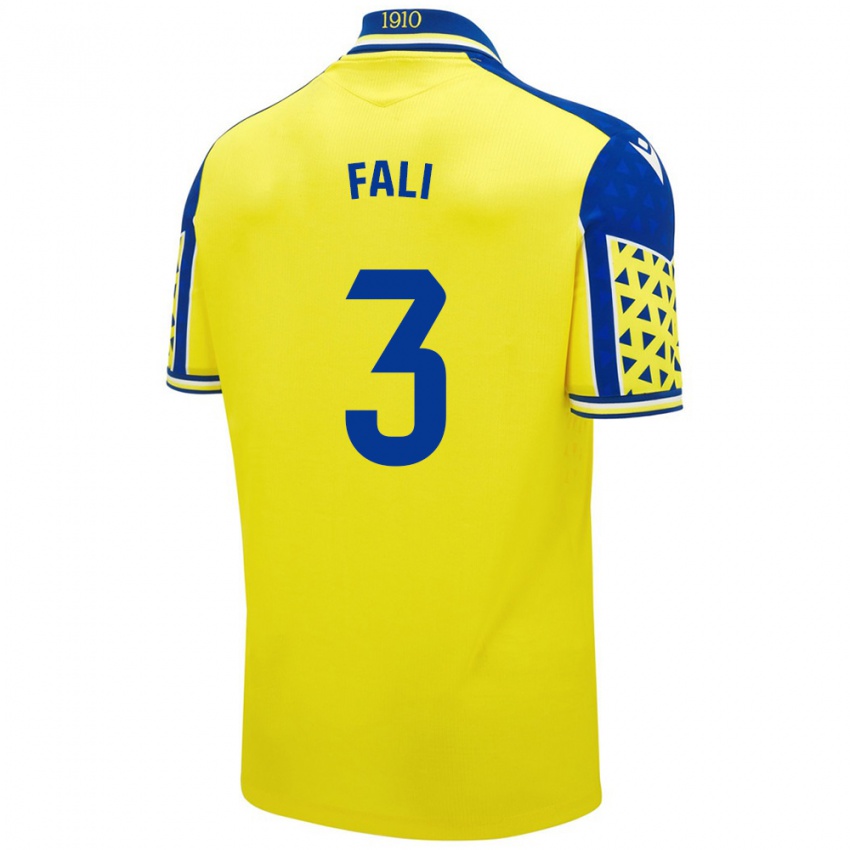 Heren Fali #3 Geel Blauw Thuisshirt Thuistenue 2024/25 T-Shirt België