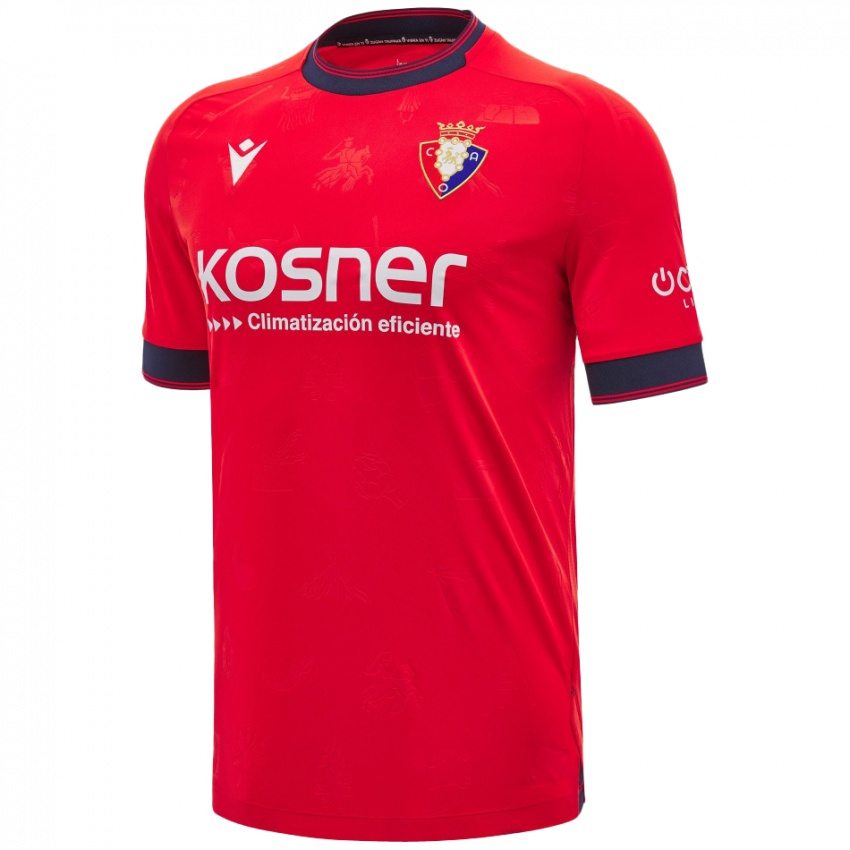 Heren Pablo Valencia #13 Rood Wit Thuisshirt Thuistenue 2024/25 T-Shirt België