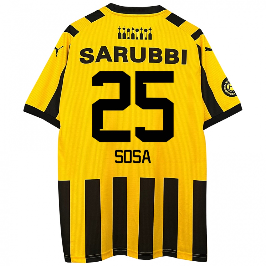 Heren Ignacio Sosa #25 Geel Zwart Thuisshirt Thuistenue 2024/25 T-Shirt België