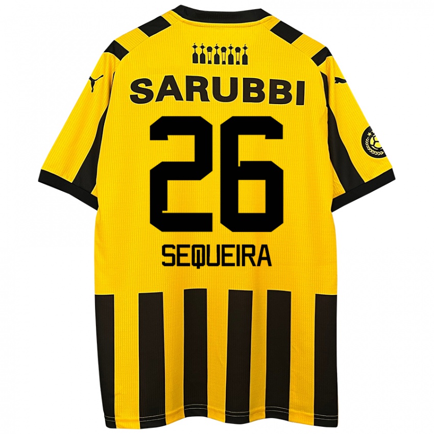 Heren Leonardo Sequeira #26 Geel Zwart Thuisshirt Thuistenue 2024/25 T-Shirt België