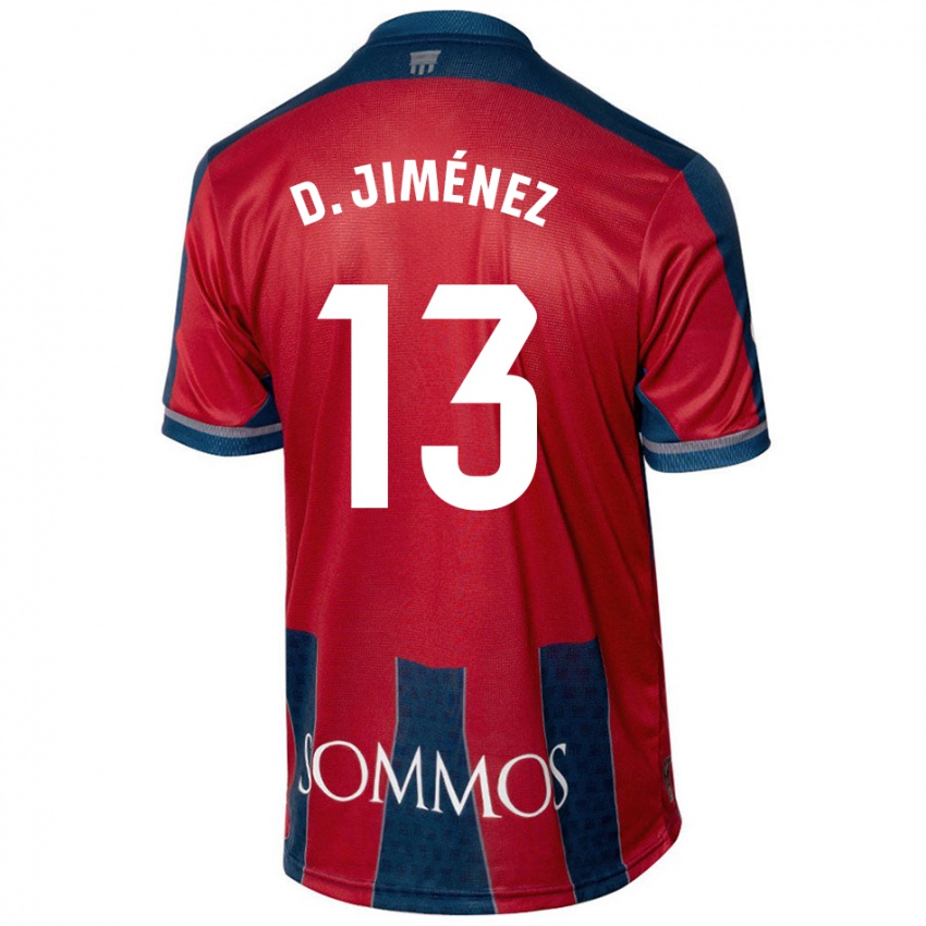 Heren Dani Jiménez #13 Rood Blauw Thuisshirt Thuistenue 2024/25 T-Shirt België