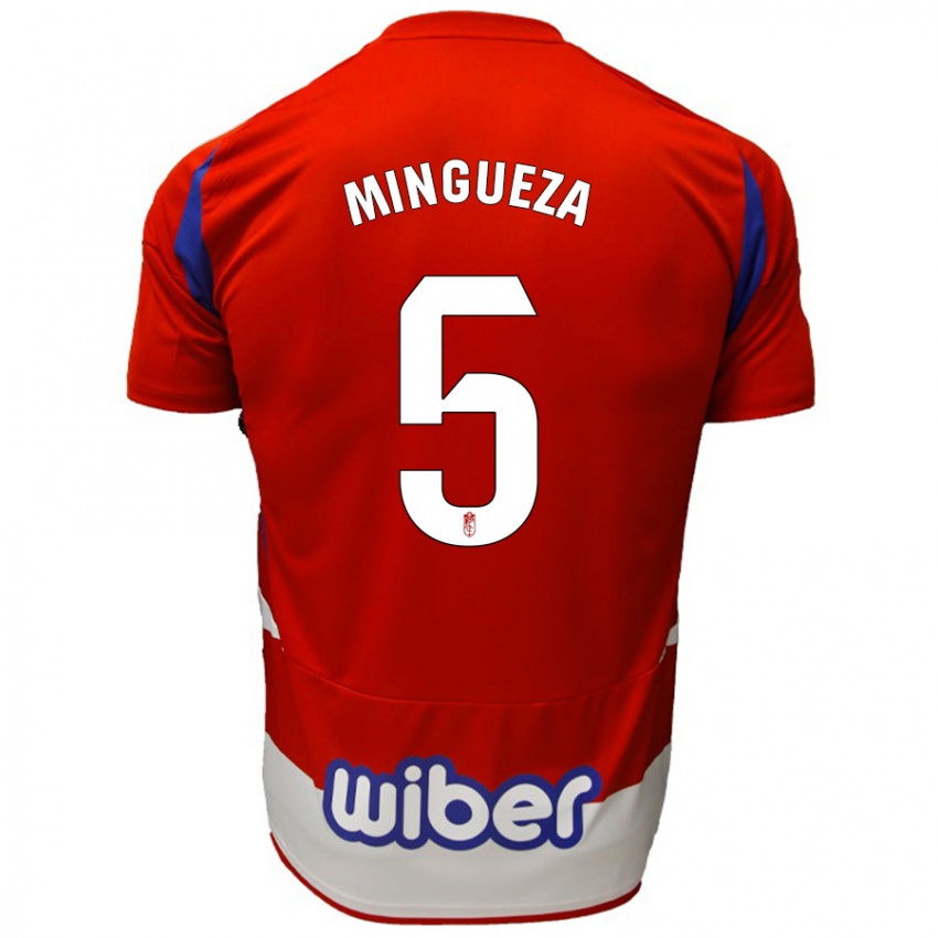 Heren Ariadna Mingueza #5 Rood Wit Blauw Thuisshirt Thuistenue 2024/25 T-Shirt België