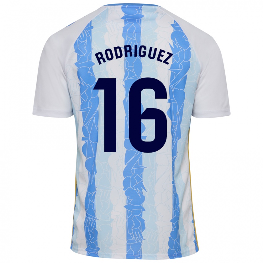 Heren Genaro Rodríguez #16 Wit Blauw Thuisshirt Thuistenue 2024/25 T-Shirt België