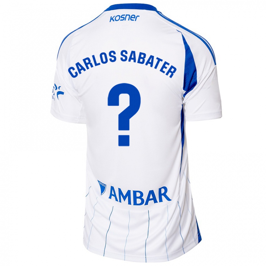 Heren Juan Carlos Sabater #0 Rood Wit Thuisshirt Thuistenue 2024/25 T-Shirt België