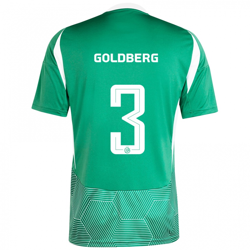 Heren Shon Goldberg #3 Groen Wit Thuisshirt Thuistenue 2024/25 T-Shirt België