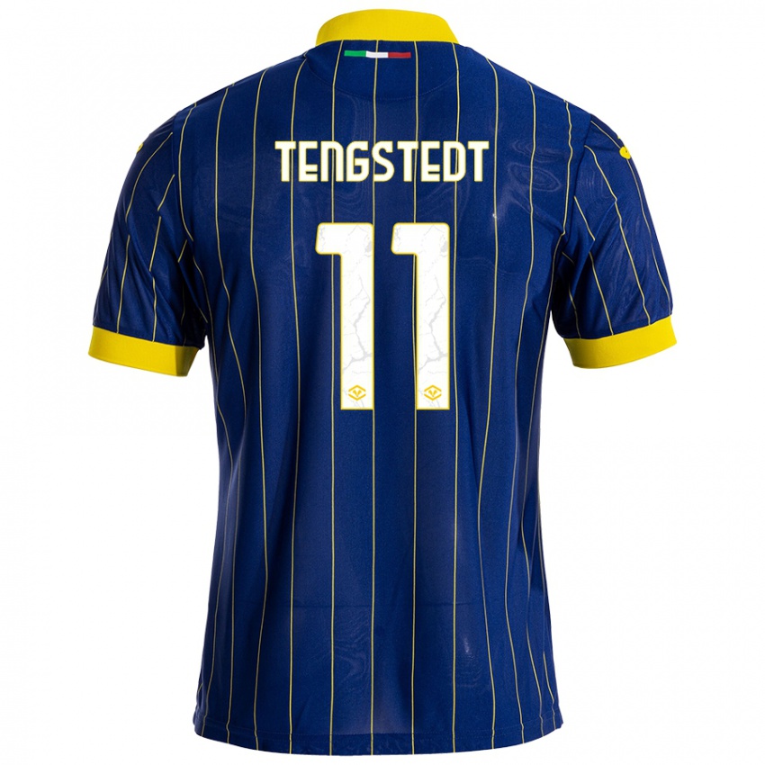 Heren Casper Tengstedt #11 Blauw Geel Thuisshirt Thuistenue 2024/25 T-Shirt België