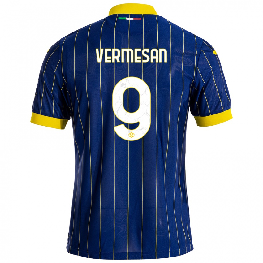 Heren Ioan Vermesan #9 Blauw Geel Thuisshirt Thuistenue 2024/25 T-Shirt België