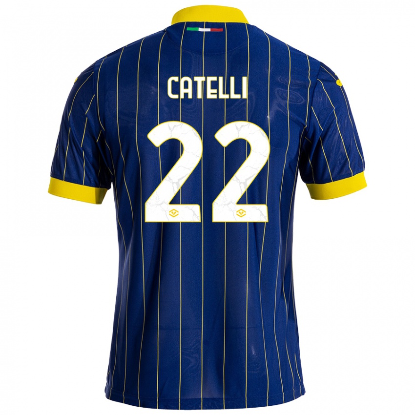 Heren Anna Catelli #22 Blauw Geel Thuisshirt Thuistenue 2024/25 T-Shirt België