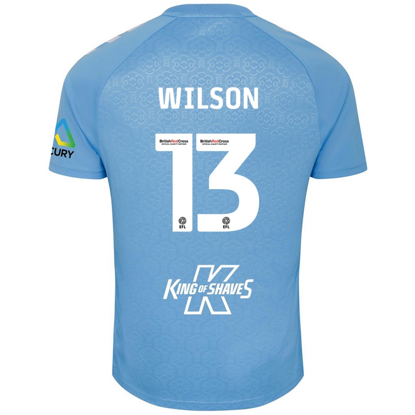 Homme Maillot Ben Wilson #13 Bleu Blanc Tenues Domicile 2024/25 T-Shirt Belgique