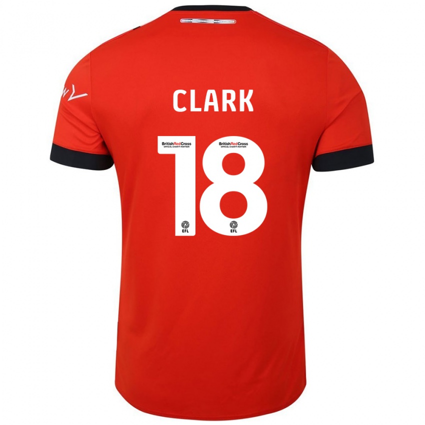 Heren Jordan Clark #18 Oranje Zwart Thuisshirt Thuistenue 2024/25 T-Shirt België