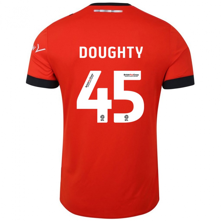 Heren Alfie Doughty #45 Oranje Zwart Thuisshirt Thuistenue 2024/25 T-Shirt België