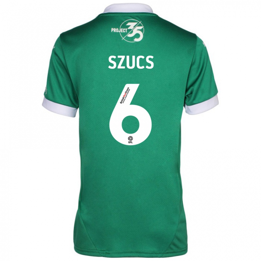 Heren Kornél Szűcs #6 Groen Wit Thuisshirt Thuistenue 2024/25 T-Shirt België