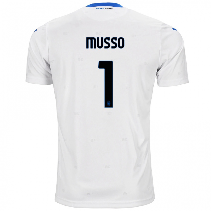 Herren Juan Musso #1 Weiß Auswärtstrikot Trikot 2024/25 T-Shirt Belgien