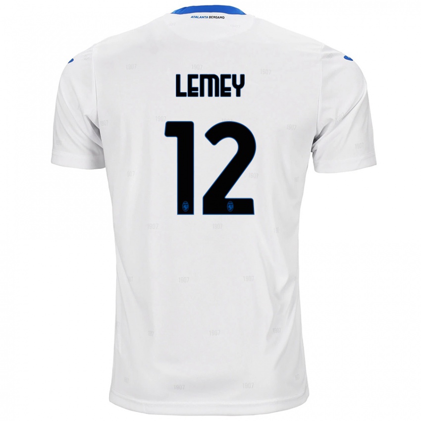 Homme Maillot Diede Lemey #12 Blanc Tenues Extérieur 2024/25 T-Shirt Belgique