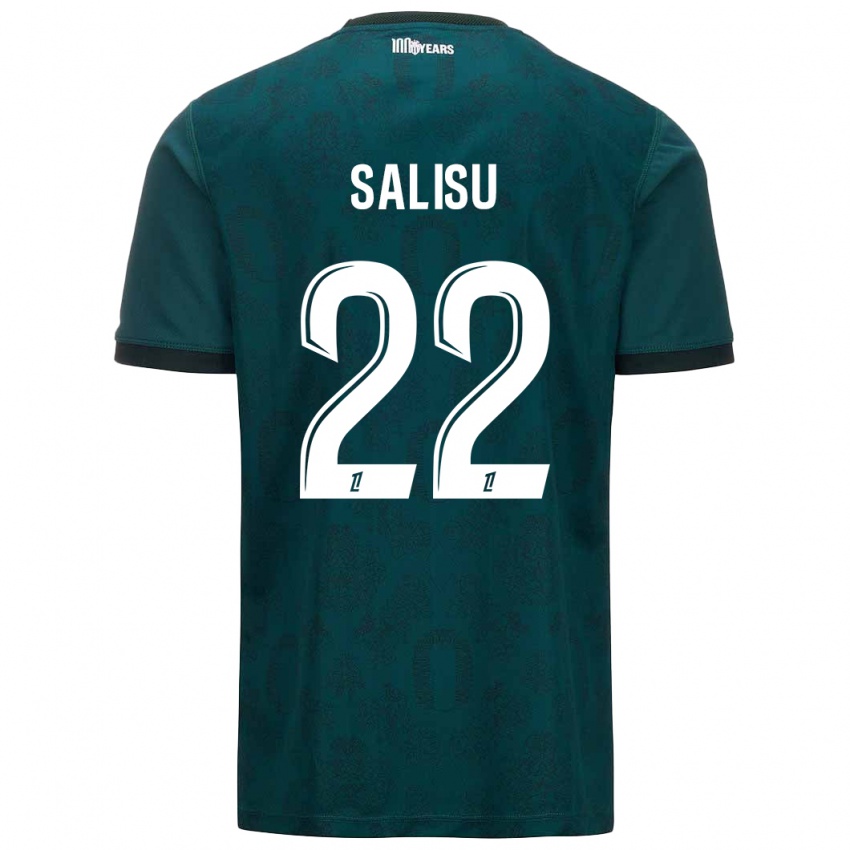 Homme Maillot Mohammed Salisu #22 Vert Foncé Tenues Extérieur 2024/25 T-Shirt Belgique