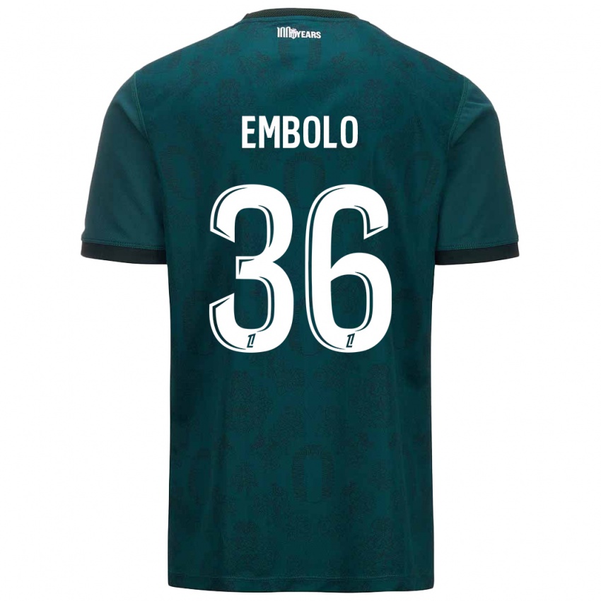 Homme Maillot Breel Embolo #36 Vert Foncé Tenues Extérieur 2024/25 T-Shirt Belgique