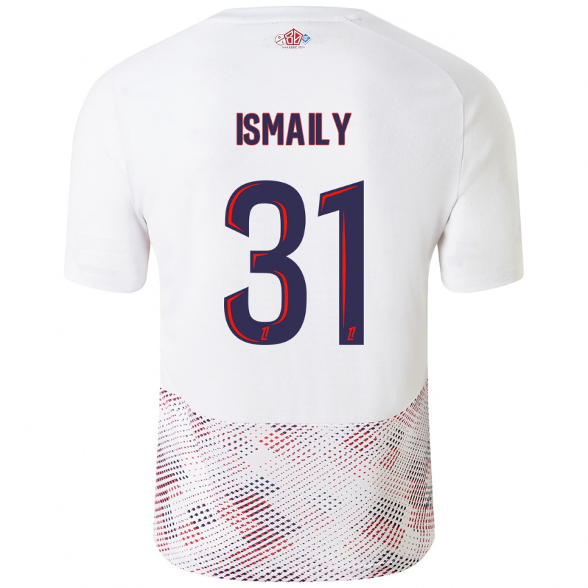 Homme Maillot Ismaily #31 Blanc Bleu Royal Tenues Extérieur 2024/25 T-Shirt Belgique