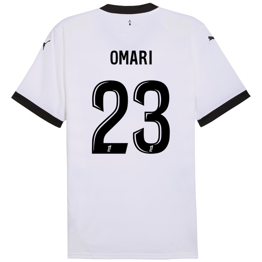 Heren Warmed Omari #23 Wit Zwart Uitshirt Uittenue 2024/25 T-Shirt België