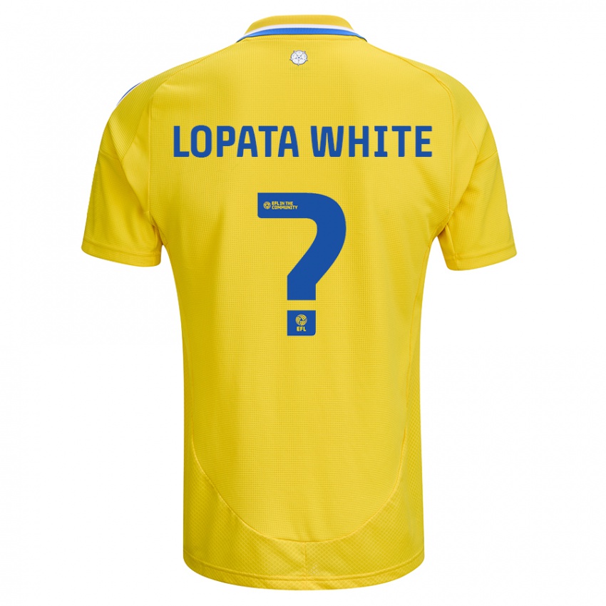 Heren Reuben Lopata-White #0 Geel Blauw Uitshirt Uittenue 2024/25 T-Shirt België