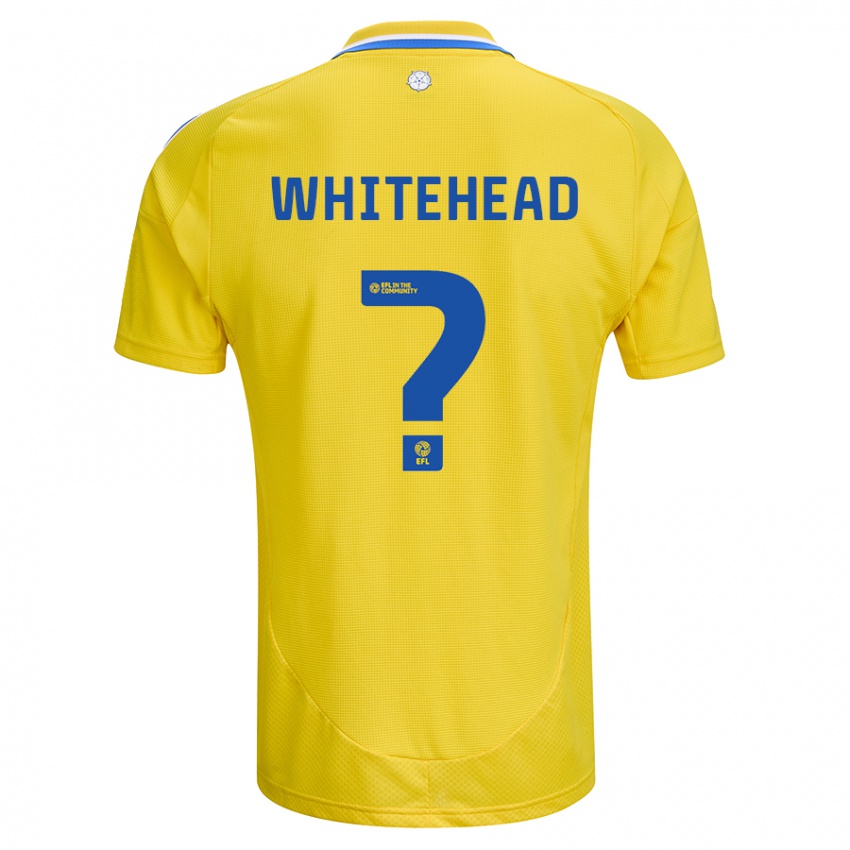 Heren Louie Whitehead #0 Geel Blauw Uitshirt Uittenue 2024/25 T-Shirt België