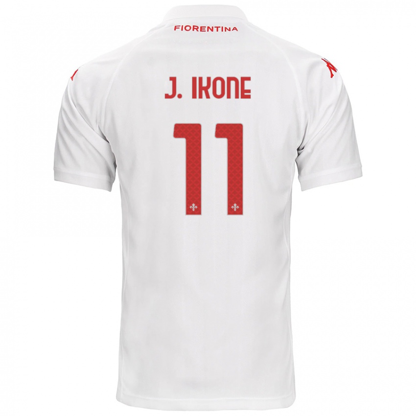 Heren Jonathan Ikone #11 Wit Uitshirt Uittenue 2024/25 T-Shirt België