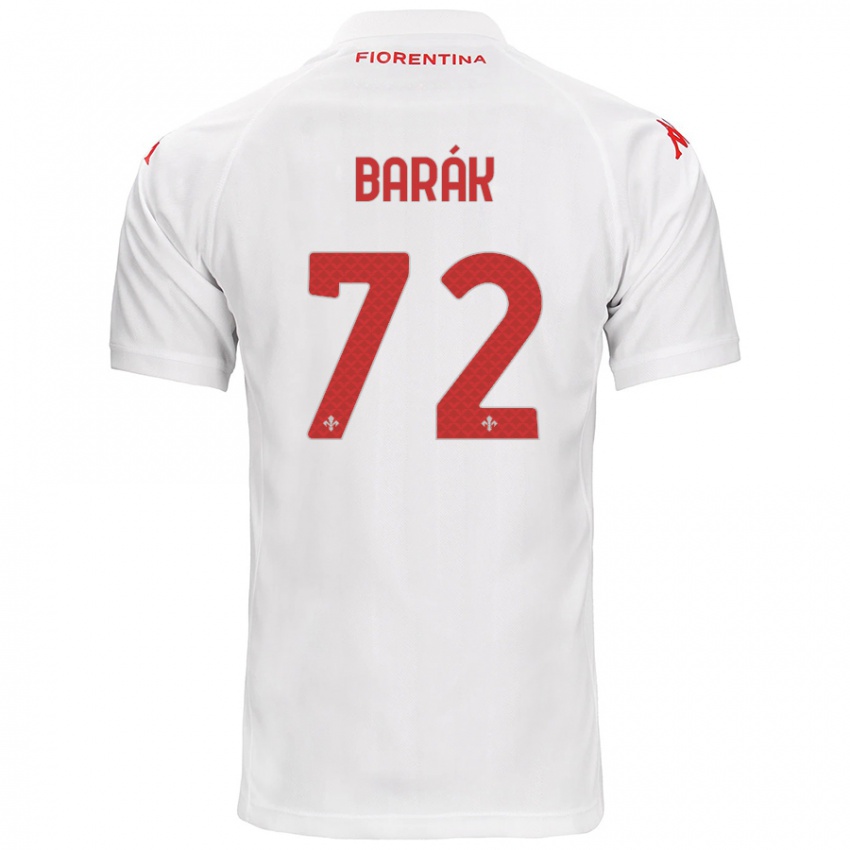 Herren Antonin Barak #72 Weiß Auswärtstrikot Trikot 2024/25 T-Shirt Belgien