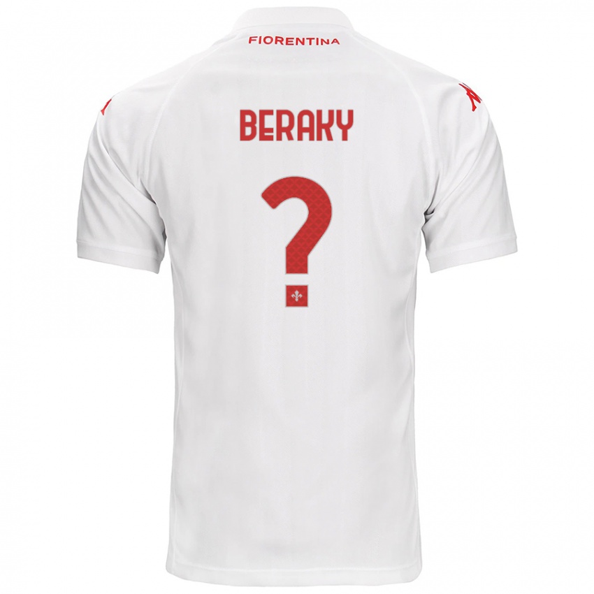 Heren Mussie Beraky #0 Wit Uitshirt Uittenue 2024/25 T-Shirt België