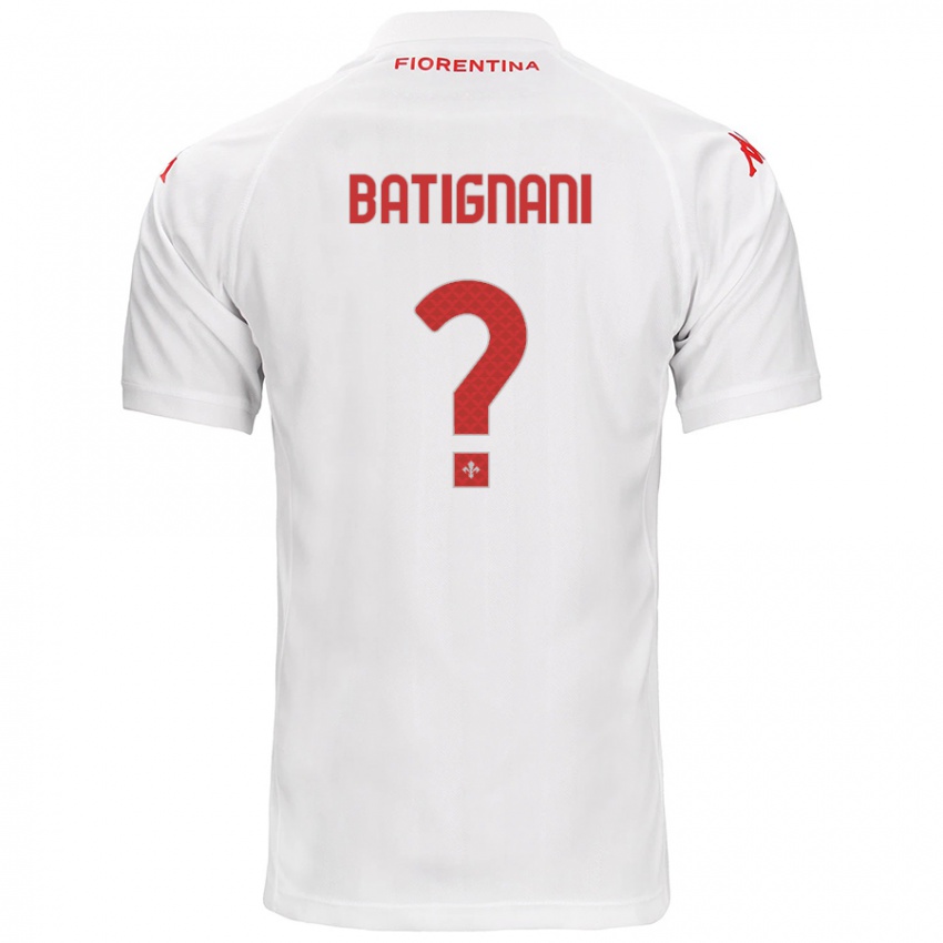 Heren Francesco Batignani #0 Wit Uitshirt Uittenue 2024/25 T-Shirt België