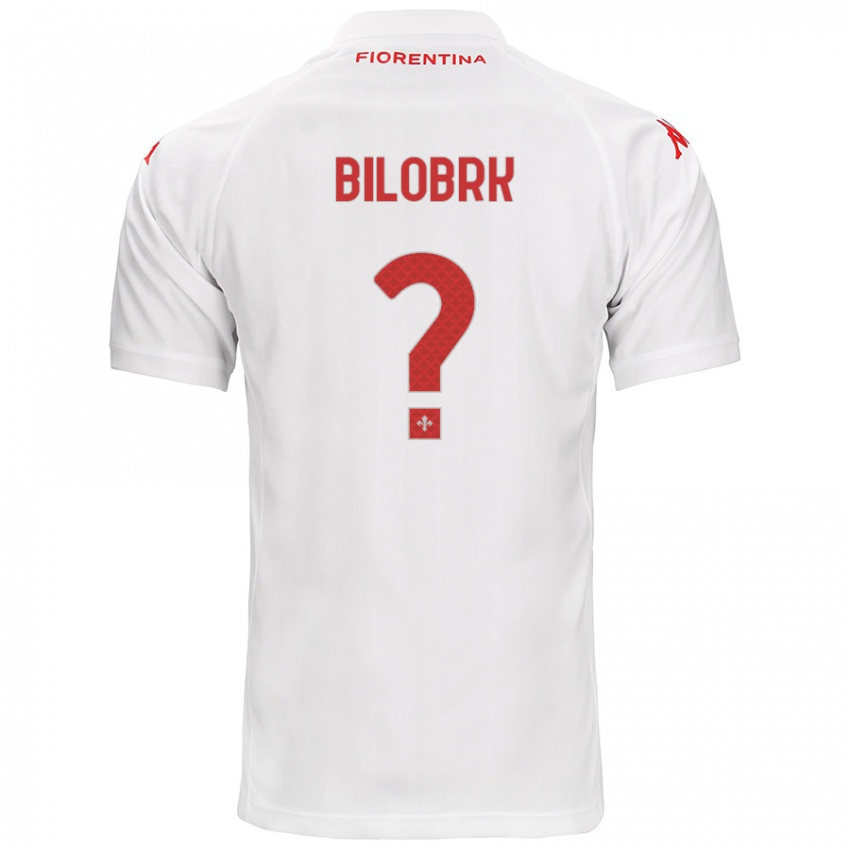 Heren Ante Bilobrk #0 Wit Uitshirt Uittenue 2024/25 T-Shirt België