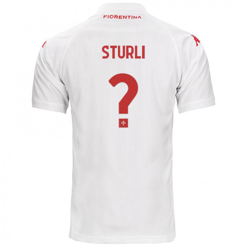 Heren Edoardo Sturli #0 Wit Uitshirt Uittenue 2024/25 T-Shirt België