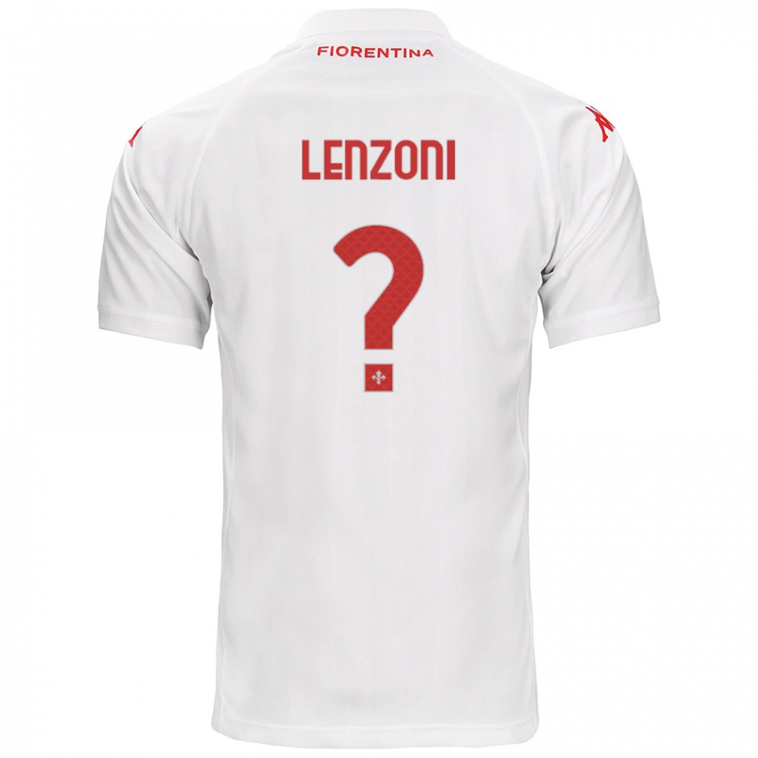 Heren Samuele Lenzoni #0 Wit Uitshirt Uittenue 2024/25 T-Shirt België